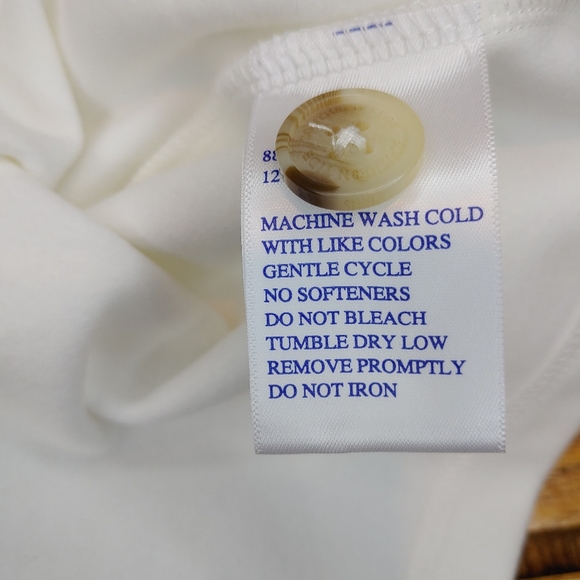 Southern Tide Star White Ashlynn Button 3/4 Sleeve Brushed Fabric Dress Size Med - Picture 9 of 16